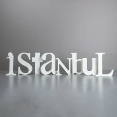 İstanbul Heykel Harfler Beyaz