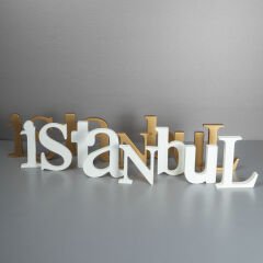 İstanbul Heykel Harfler Beyaz