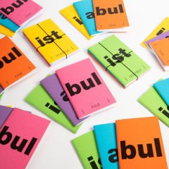 İst-an-bul 3'lü Mini Defter Seti Sarı - Mor - Pembe