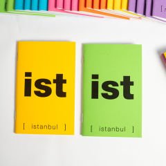 İst-an-bul 3'lü Mini Defter Seti Sarı - Mor - Pembe