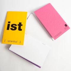 İst-an-bul 3'lü Mini Defter Seti Sarı - Mor - Pembe