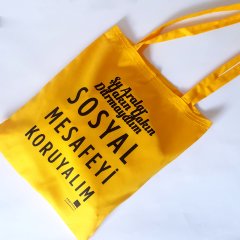 Sosyal Mesafeyi Koruyalım Çanta